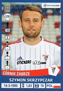 Figurina Szymon Skrzypczak - Ekstraklasa 2015-2016 - Panini