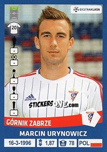 Cromo Marcin Urynowicz - Ekstraklasa 2015-2016 - Panini