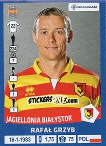 Sticker Rafal Grzyb - Ekstraklasa 2015-2016 - Panini