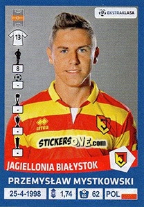 Sticker Przemyslaw Mystkowski - Ekstraklasa 2015-2016 - Panini