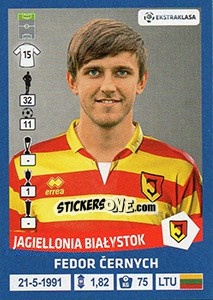 Cromo Fedor Cernych - Ekstraklasa 2015-2016 n. 99 - Panini