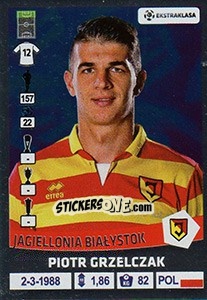 Sticker Piotr Grzelczak - Ekstraklasa 2015-2016 n. 100 - Panini