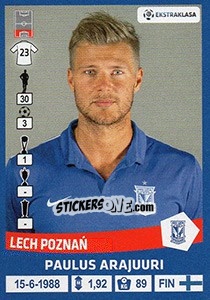 Sticker Paulus Arajuuri - Ekstraklasa 2015-2016 n. 128 - Panini