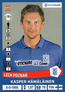 Sticker Kasper Hamalainen - Ekstraklasa 2015-2016 n. 136 - Panini