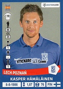 Sticker Kasper Hamalainen - Ekstraklasa 2015-2016 - Panini