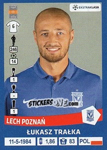 Sticker Lukasz Tralka - Ekstraklasa 2015-2016 n. 141 - Panini