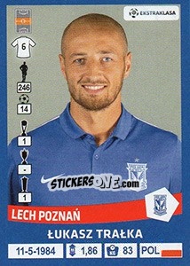 Sticker Lukasz Tralka - Ekstraklasa 2015-2016 - Panini