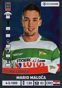 Sticker Mario Maloca - Ekstraklasa 2015-2016 n. 150 - Panini