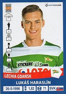 Sticker Lukas Haraslin - Ekstraklasa 2015-2016 n. 157 - Panini