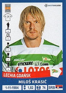 Sticker Milos Krasic - Ekstraklasa 2015-2016 n. 158 - Panini