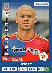 Sticker Hebert - Ekstraklasa 2015-2016 n. 191 - Panini