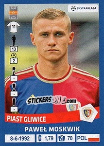 Sticker Pawel Moskwik - Ekstraklasa 2015-2016 - Panini