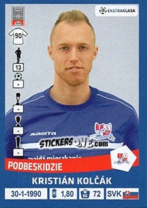 Sticker Kristian Kolcak - Ekstraklasa 2015-2016 n. 215 - Panini