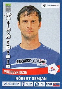 Sticker Robert Demjan - Ekstraklasa 2015-2016 n. 227 - Panini