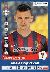 Sticker Adam Frączczak - Ekstraklasa 2015-2016 n. 235 - Panini