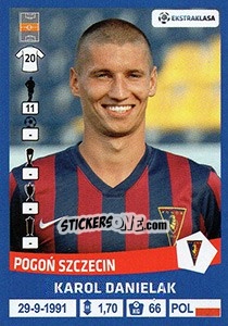 Sticker Karol Danielak - Ekstraklasa 2015-2016 n. 242 - Panini