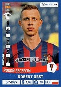 Sticker Robert Obst - Ekstraklasa 2015-2016 n. 247 - Panini