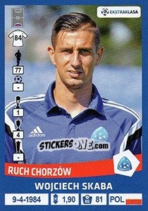 Sticker Wojciech Skaba - Ekstraklasa 2015-2016 n. 253 - Panini