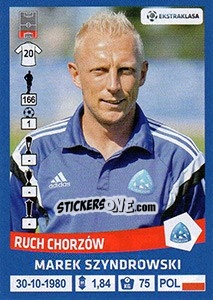 Sticker Marek Szyndrowski - Ekstraklasa 2015-2016 n. 259 - Panini