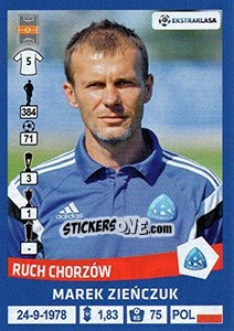 Sticker Marek Zienczuk - Ekstraklasa 2015-2016 n. 267 - Panini