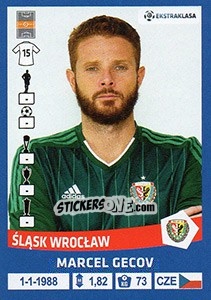 Sticker Marcel Gecov - Ekstraklasa 2015-2016 n. 284 - Panini