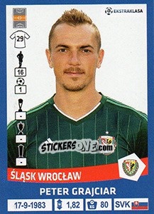 Figurina Peter Grajciar - Ekstraklasa 2015-2016 - Panini