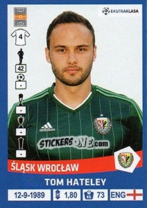 Sticker Tom Hateley - Ekstraklasa 2015-2016 - Panini