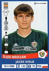 Cromo Jacek Kielb - Ekstraklasa 2015-2016 n. 288 - Panini