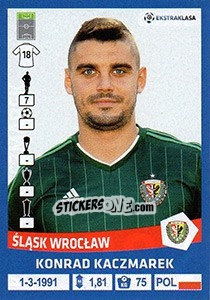 Sticker Konrad Kaczmarek - Ekstraklasa 2015-2016 n. 292 - Panini