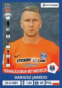 Sticker Dariusz Jarecki - Ekstraklasa 2015-2016 n. 296 - Panini