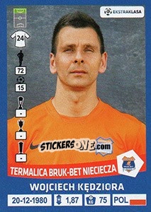 Sticker Wojciech Kedziora - Ekstraklasa 2015-2016 - Panini