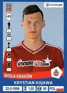 Sticker Krystian Kujawa - Ekstraklasa 2015-2016 n. 322 - Panini