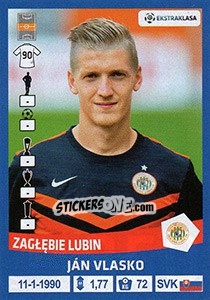 Sticker Jan Vlasko - Ekstraklasa 2015-2016 - Panini