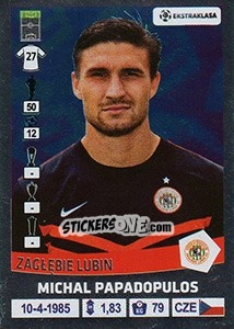 Sticker Michal Papadopulos - Ekstraklasa 2015-2016 n. 352 - Panini