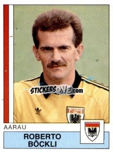 Cromo Roberto Bockli - Football Switzerland 1987-1988 - Panini