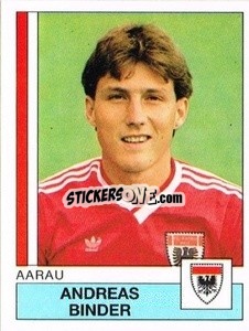 Figurina Andreas Binder - Football Switzerland 1987-1988 - Panini