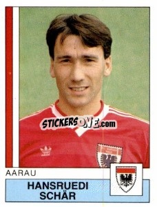 Sticker Hansreudi Schar - Football Switzerland 1987-1988 n. 13 - Panini
