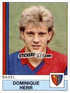 Sticker Dominiqu Herr - Football Switzerland 1987-1988 - Panini