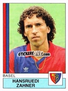 Sticker Hansruedi Zahner - Football Switzerland 1987-1988 n. 27 - Panini