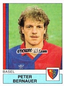 Cromo Peter Bernauer - Football Switzerland 1987-1988 - Panini