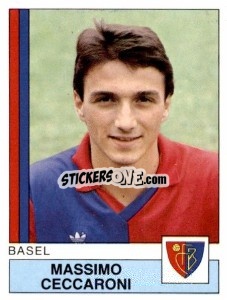 Cromo Massimo Ceccaroni - Football Switzerland 1987-1988 - Panini