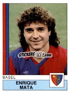 Sticker Enrique Mata - Football Switzerland 1987-1988 - Panini