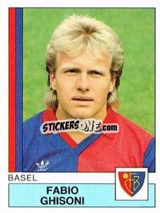 Sticker Fabio Ghisoni - Football Switzerland 1987-1988 - Panini