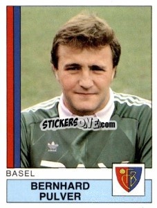 Cromo Bernhard Pulver - Football Switzerland 1987-1988 - Panini