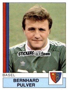 Sticker Bernhard Pulver - Football Switzerland 1987-1988 n. 38 - Panini