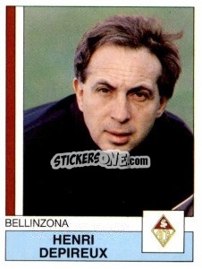 Cromo Henri Depireux - Football Switzerland 1987-1988 - Panini
