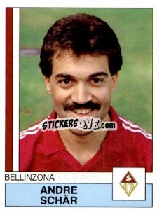 Figurina Andre Schar - Football Switzerland 1987-1988 n. 47 - Panini
