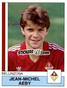 Figurina Jean-Michel Aeby - Football Switzerland 1987-1988 n. 50 - Panini