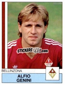 Figurina Alfio Genini - Football Switzerland 1987-1988 n. 56 - Panini