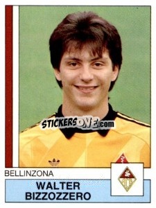 Figurina Walter Bizzozzero - Football Switzerland 1987-1988 - Panini